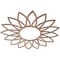 Ekena Millwork Daisy Wood Fretwork Pierced Ceiling Medallion, Wood (Paint Grade), 28"OD x 9 3/4"ID x 3/8"T CMWP28X28X0375DAMF - alternate 2